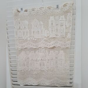 Charleston 67"x 23" Ecru Lace Window Curtain Cotton Blend Bathroom Kitchen